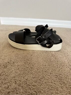 MIA Black Platform Sandals Size 7